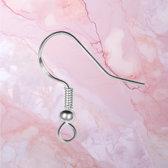 Sea Foam Blue Dangling Earrings - Picture 8 of 8